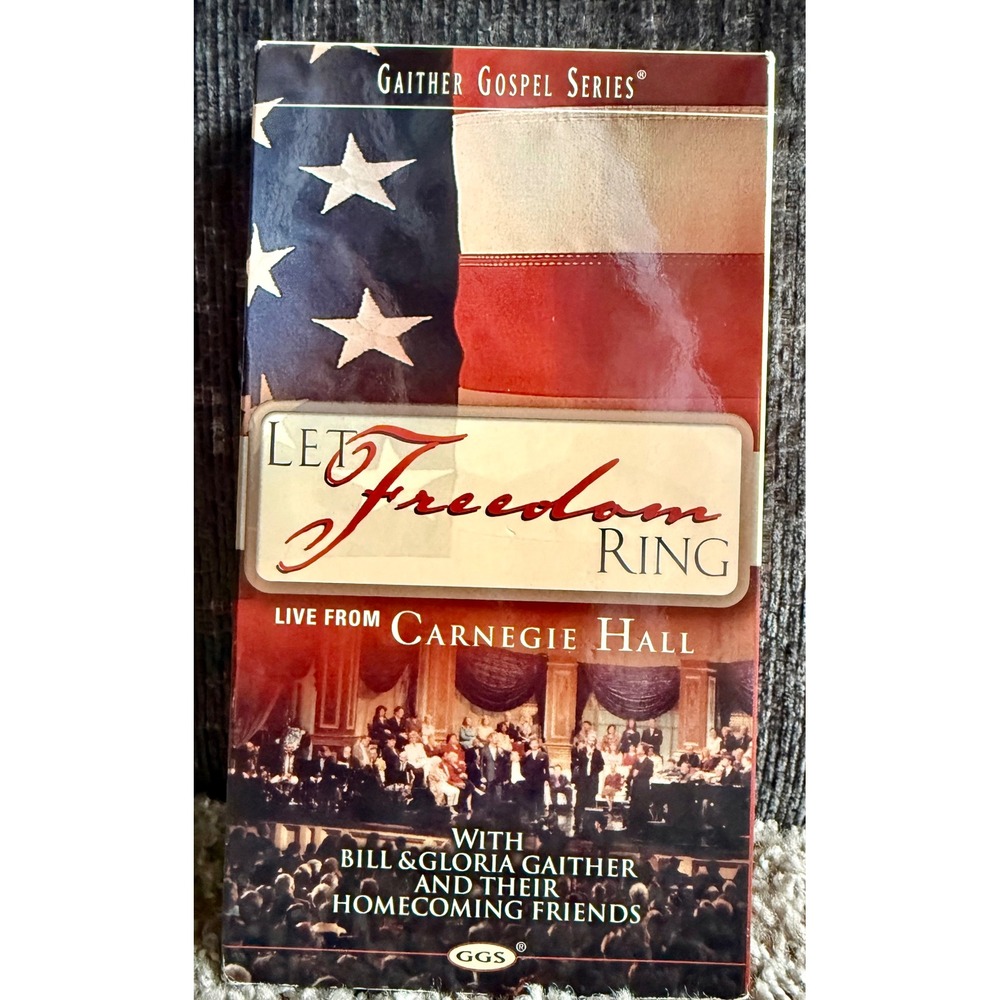Gaither Gospel Series Let Freedom Ring VHS Live Carnegie Hall 2002 Excellent